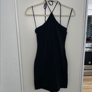 Princess Polly Black Backless Halter Dress | 6
